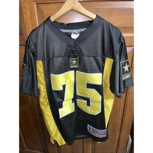 Battlefield Collection US Army Football Jersey Medium Army Strong #75 Black Gold